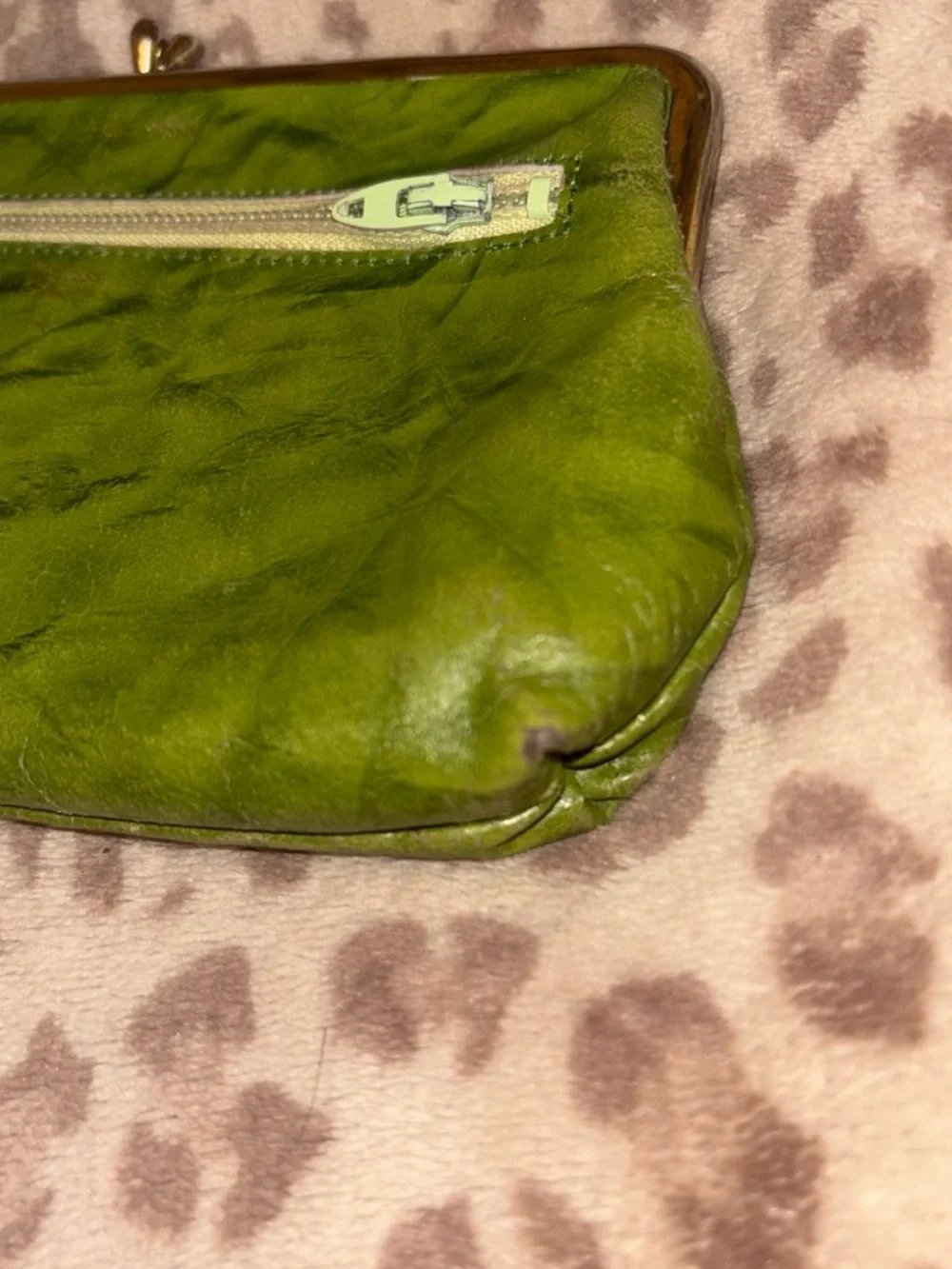 Vintage 60s Genuine Pigskin coin purse
